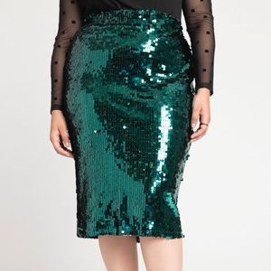 Sequin Pencil Skirt